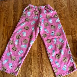 Iscream Shop Cookies and Milk Fleece Pajama Pants 10-12 Medium